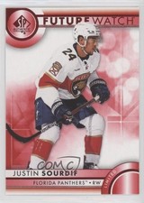 2023-24 SP Authentic Future Watch Red Limited Justin Sourdif #189 2d8
