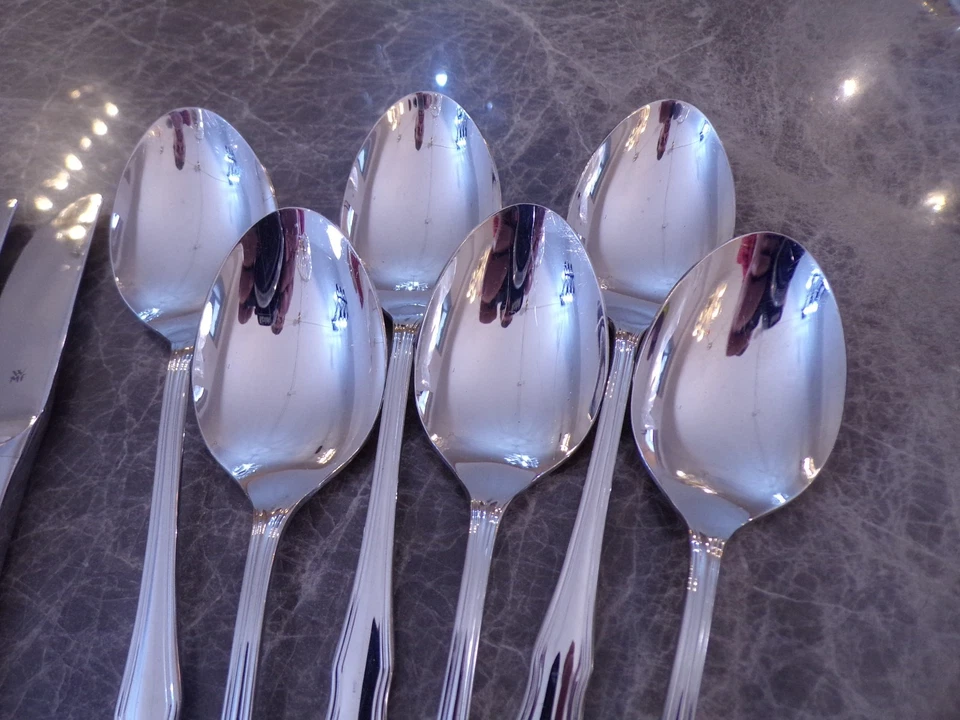 WMF Modell LUXEMBURG Tafelbesteck für 6 Personen 30 Teile in Cromargan TOP ! - Bild 4 von 4