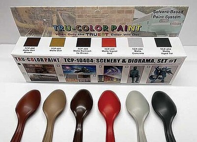 Tru-Color Scenery & Diorama Set #1 (6 Colors) 1oz Bottles - Hobby and Model