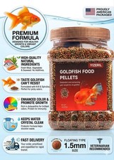 Floating Goldfish Food Pellets  Pond Fish Natural Color Enhancing,Promotes Growth