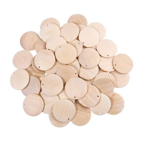 Milisten 50 Pièces Hexagones En Bois Inachevés 60mm - Décoration Et Bricolage Noël