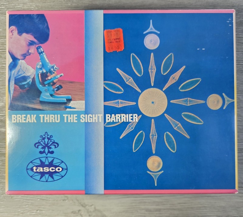 Tasco Discoverer Microscope Kit MPN 992 75X/150X/450X Vintage 1970