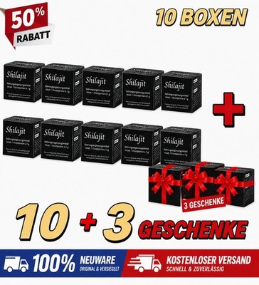 Original Himalaya Shilajit Harz (Resin) 30 g, 10 Stück + 3 Gratis DE