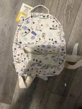 Peanuts Snoopy Mini Canvas Backpack White/Blu...
