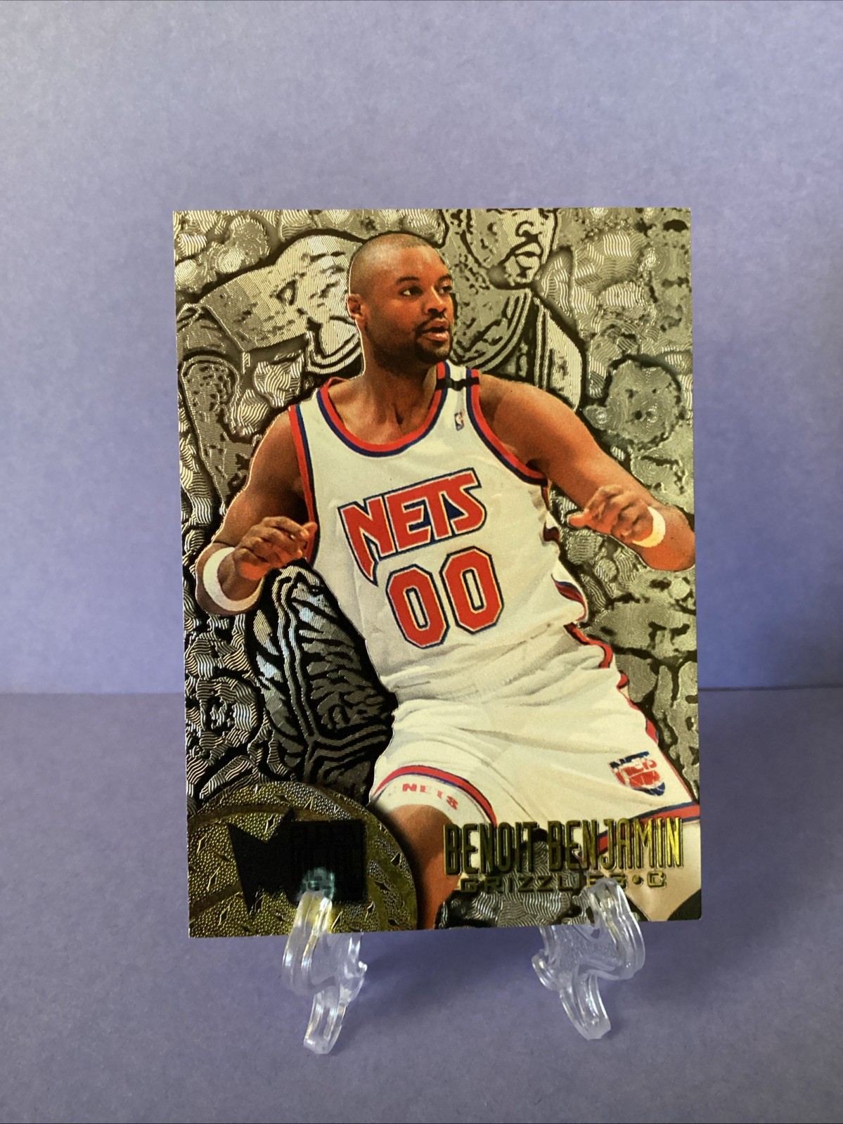 1995-96 Metal SILVER Spotlight #113 Benoit Benjamin New Jersey Nets PARALLEL