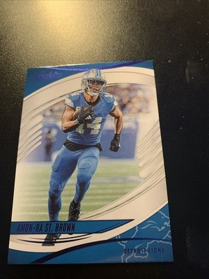 2025 Panini Absolute - Amon-Ra St. Brown #45 Blue