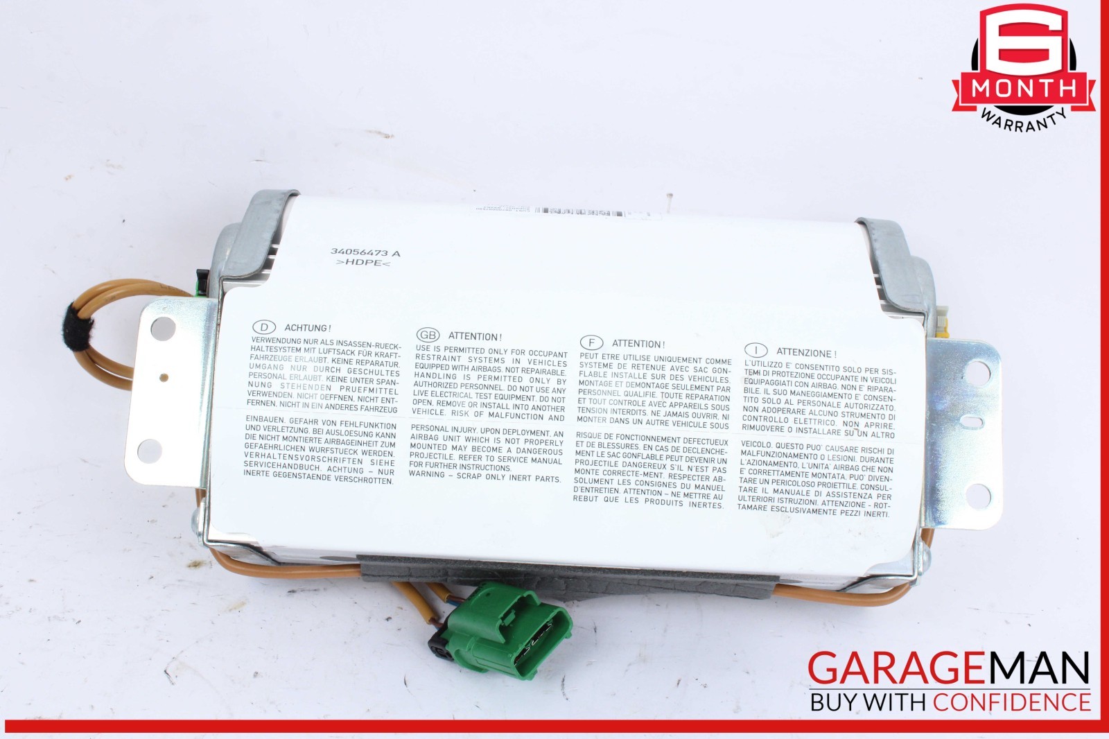 14-21 Maserati Ghibli Quattroporte Front Right Passenger Side Dashboard Airbag