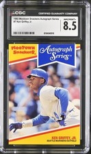 Ken Griffey Jr. 1992 Mootown Snackers Autograph Series #7 CGC 8.5 NM-MINT+ HOF