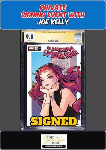 AMAZING SPIDER-MAN #25 ROSE BESCH CGC SS JOE KELLY SIGNED PRESALE