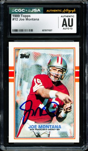 Joe Montana #12 1989 Topps card