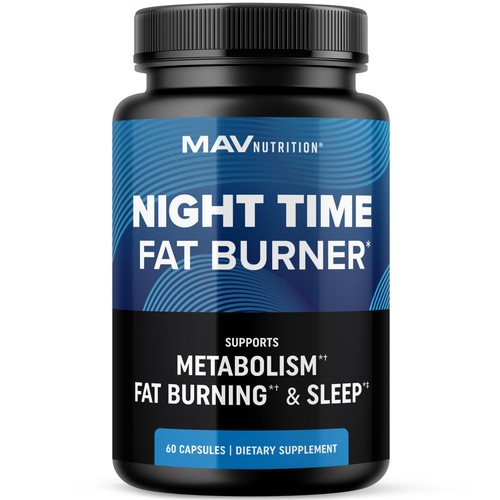 MAV Night Time Fat Burner for Weight Loss Support Sleep Aid Appetite Suppressant