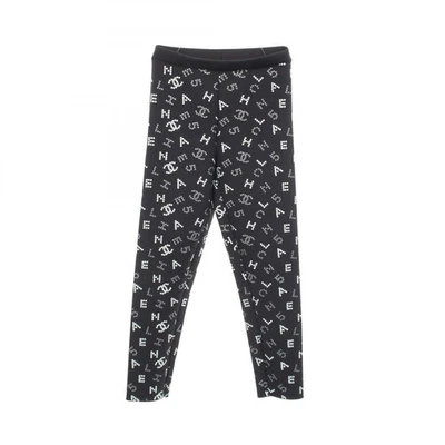 Pantalones leggings Chanel Coco Mark logo P62781V48288 Nylon Negro #34 Usado ... - Imagen 1 de 4