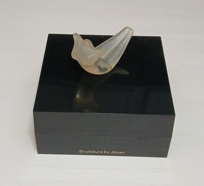 Vintage Sculptura by Jovan Perfumed Dusting Powder Box 1981 Art Deco Style