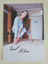 JANET ALFANO XL A5 Autograf podpisany podpisany oryginalny erotyczny model Venus