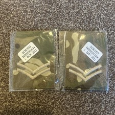Pair of British Army MTP Corporal Rank Slides New Authentic Surplus