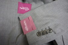 Sartoria Partenopea S120s Silk Blend Gray 2 Pc Suit Jacket Pants 42R US NEW