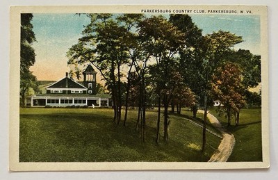Parkersburg Country Club Parkersburg West Virginia Vintage Postcard Robbins