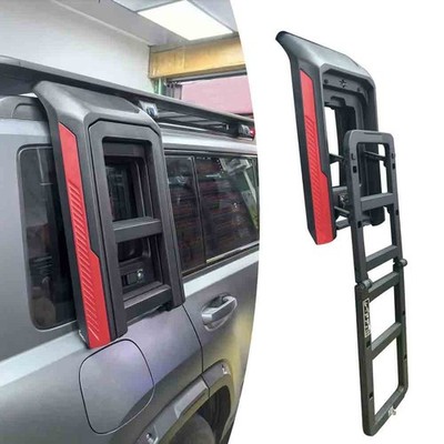 Fits For BYD Bao 5 Denza B5 2023-2025 2026 Black Foldable Liftable Ladder