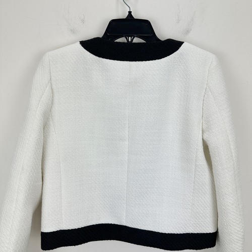 J.Crew Tweed Lady Jacket Black White Retro Preppy Classic Elegant US 6 NWT - Picture 14 of 14
