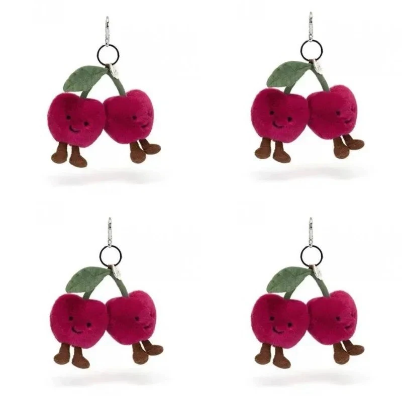 Amuseables Cherries Bag Charm Key Chain Plush Cute Gift New with Tags - Image 2 of 4