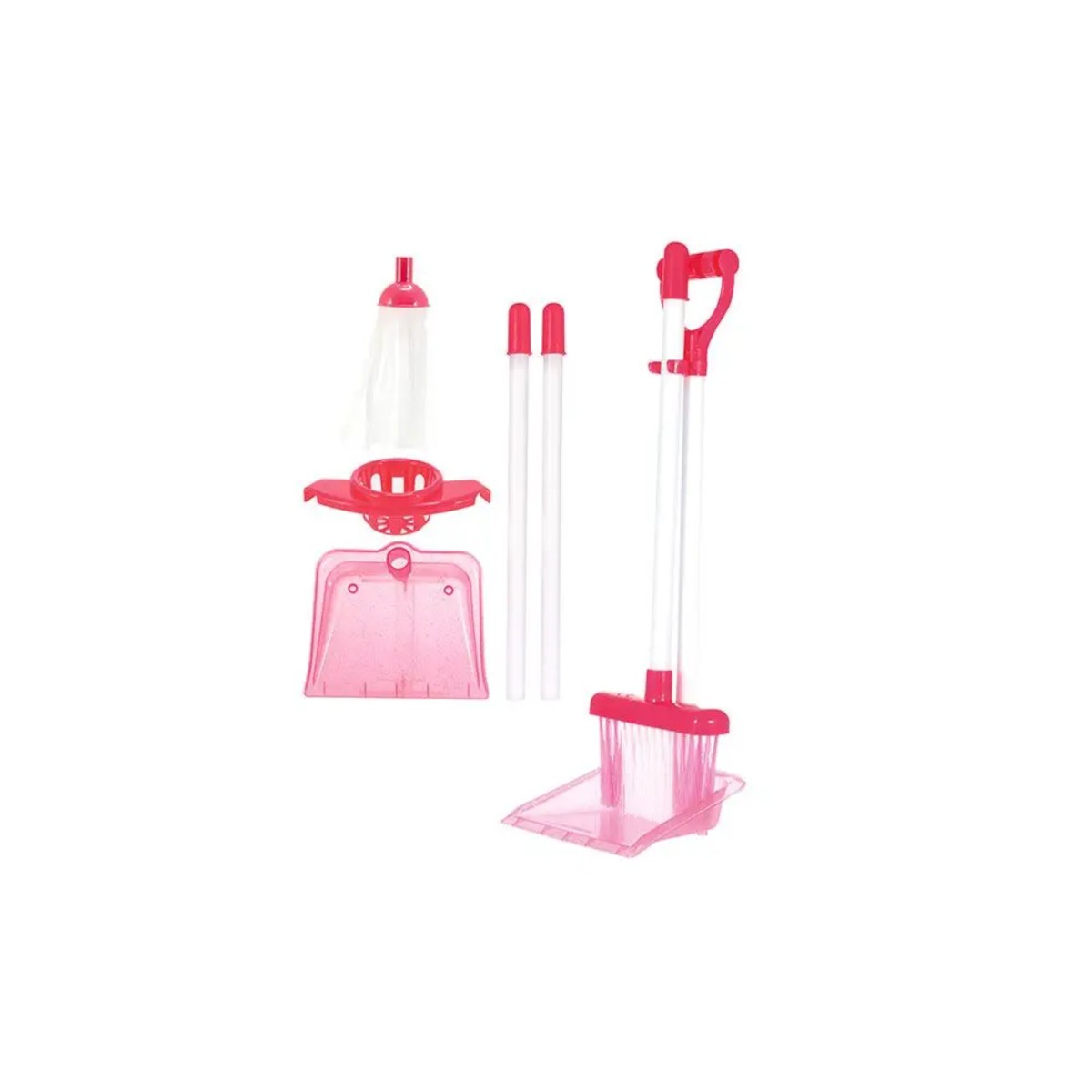 Toi Toys Set Di Pulizia Della Casa Con Mop Scopa E Paletta Per Bambini