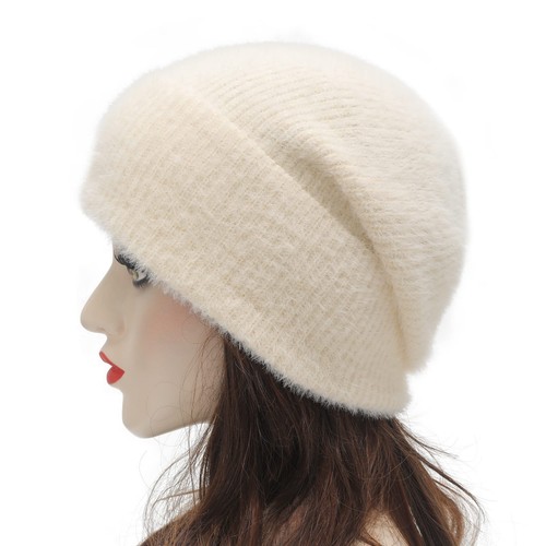 Winter Slouchy Beanie Hat Warm Ribbed Knit Stretch Skull Cap for Women Men Pl... - Picture 3 of 6