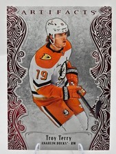 2025-26 Upper Deck Artifacts #110 Troy Terry Ruby Red /599