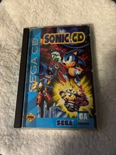 Sonic CD Sega Original Case & Manual ONLY Authentic Replacement + Sol-Feace CD
