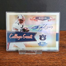 2007 Donruss Threads College Greats Bo Jackson Auto /20 Auburn Tigers
