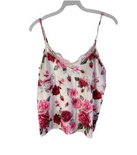 Vintage Y2K Baby Doll Lace Cami Tank Shirt Floral Fairy Womens Medium