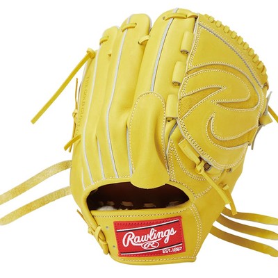Rawlings レトロスタイル グローブ イエロー Rawlings Baseball Glove Hard Adult HOH Japan GH5HJD15 Lime