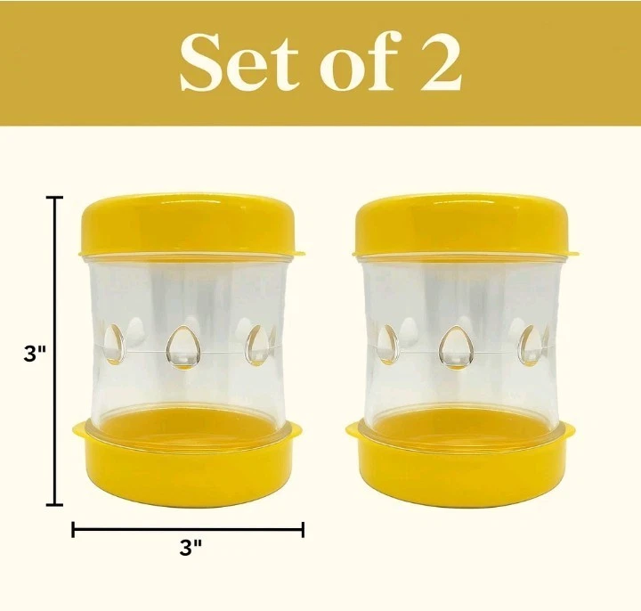 Boiled Egg Peeler Tool – Easy Egg Shell Remover Kitchen Gadget, –Yellow- 2 PACK