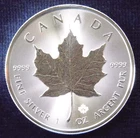 2020 Canadian Silver Maple Leaf 1 oz — photo from another recent sale