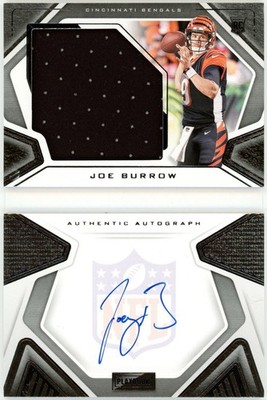 Joe Burrow 2020 Panini Playbook Booklet Auto #116/149 RPA Rookie Jersey Bengals