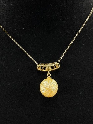 Australian South Sea Dragon Scale Perlen Anhänger & Kette 925 Silber