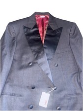 Beautiful Men  s Brioni Formal Tuxedo Jacket / Blazer Double Breasted Silk Grey