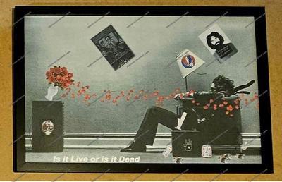 #ad #ad Grateful Dead Is it Live or is it Dead 11quot;x17quot; framed lot print JGB SYF $50.00