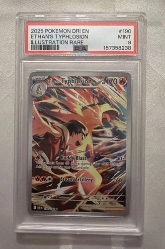 Pokemon TCG Sv10 Destined Rivals Ethan's Typhlosion 190/182 PSA 9 EN