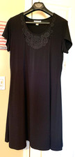 NWT Womens COLDWATER CREEK Black Dress Size 1X Retail $79.95