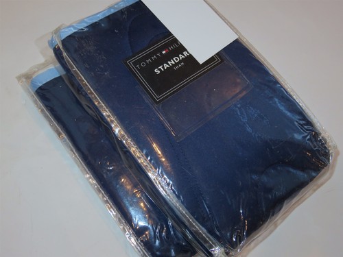 2 Tommy Hilfiger Calypso Quilted Standard shams Blue RARE - Picture 3 of 5