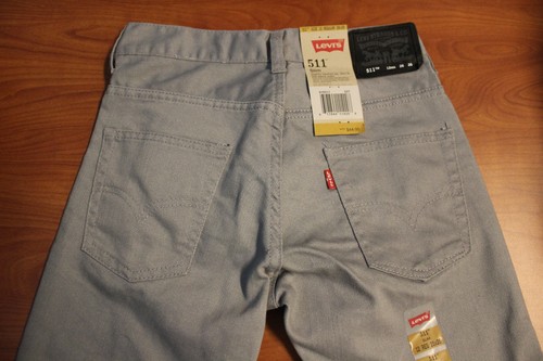 NEW BOYS LEVIS 511 SLIM FIT GRAY DENIM JEANS SZ 8,10,12,14,16,18 NWT - Picture 5 of 5