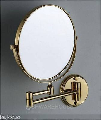 Gold 8 Magnifying Mirror For Bath, Swing Arm Mirror Large