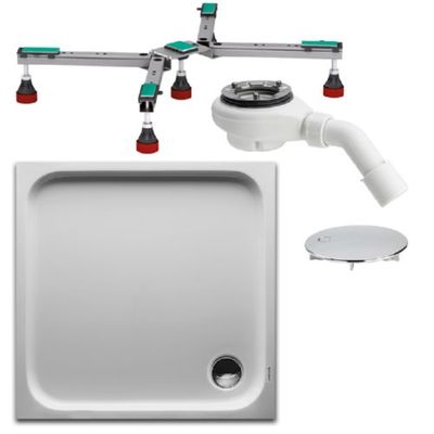 Duravit D-Code Duschwanne 90x90cm 720102 Acryl inkl. Duschwannenfuß u. Ablauf