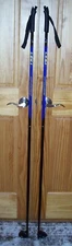 Leki TS 4.0 Series Cross Country Ski Poles, Black & Blue 150 cm 60"