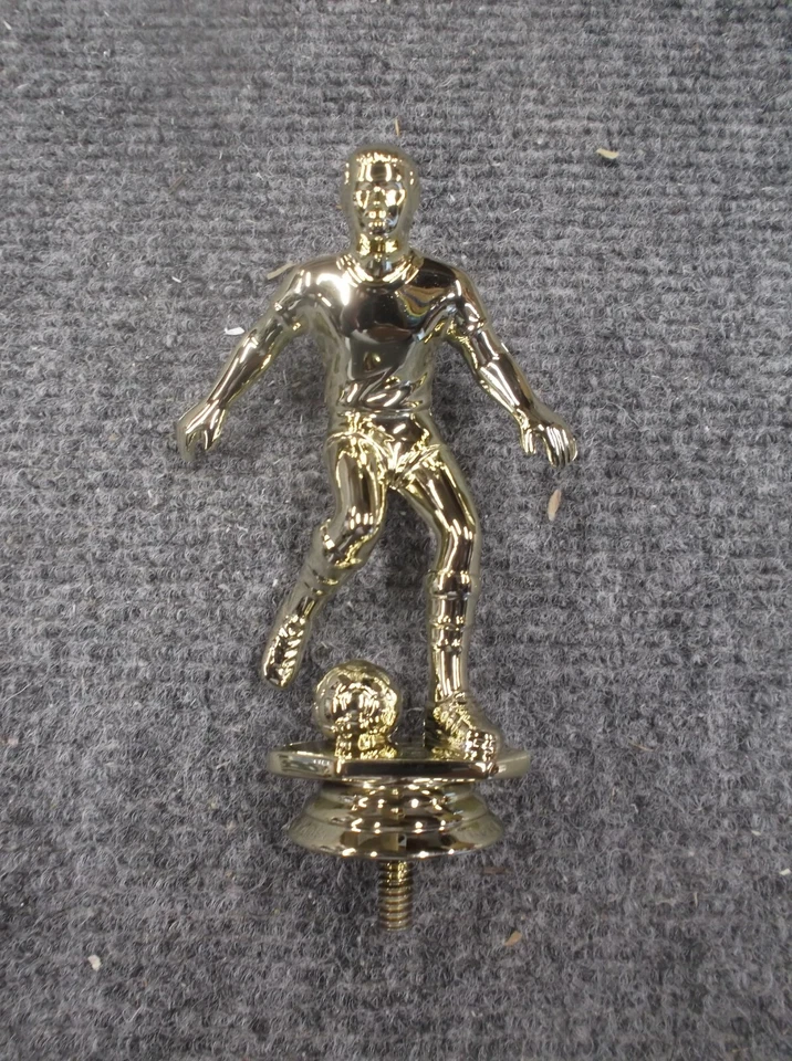 lot of 10 gold male soccer topper PDU 515-G trophy parts
