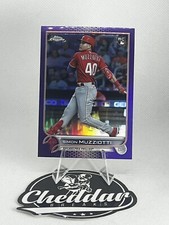 2022 Topps Chrome Update Simon Muzziotti USC158 Purple Refractor Rookie Card