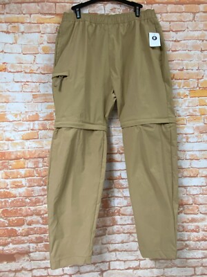 BNWT Mens M Anko Active Outdoor Safari Pants Beige