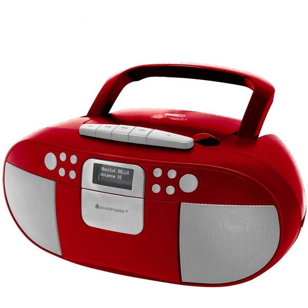 Soundmaster SCD7800RO - Cd/Radio System - Dab+/Fm - Lcd-Display - Wecker - Rot-image