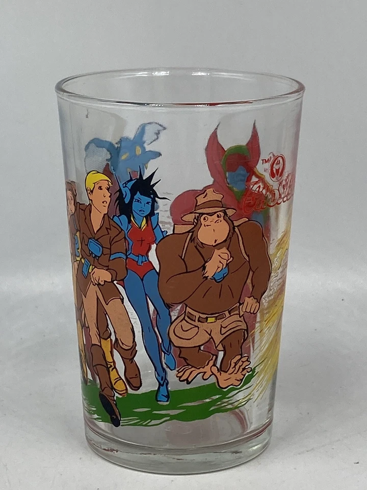 FILMATION 1986 GHOSTBUSTERS Verre Moutarde AMORA Dessin Animé Vintage France - Photo 1/4