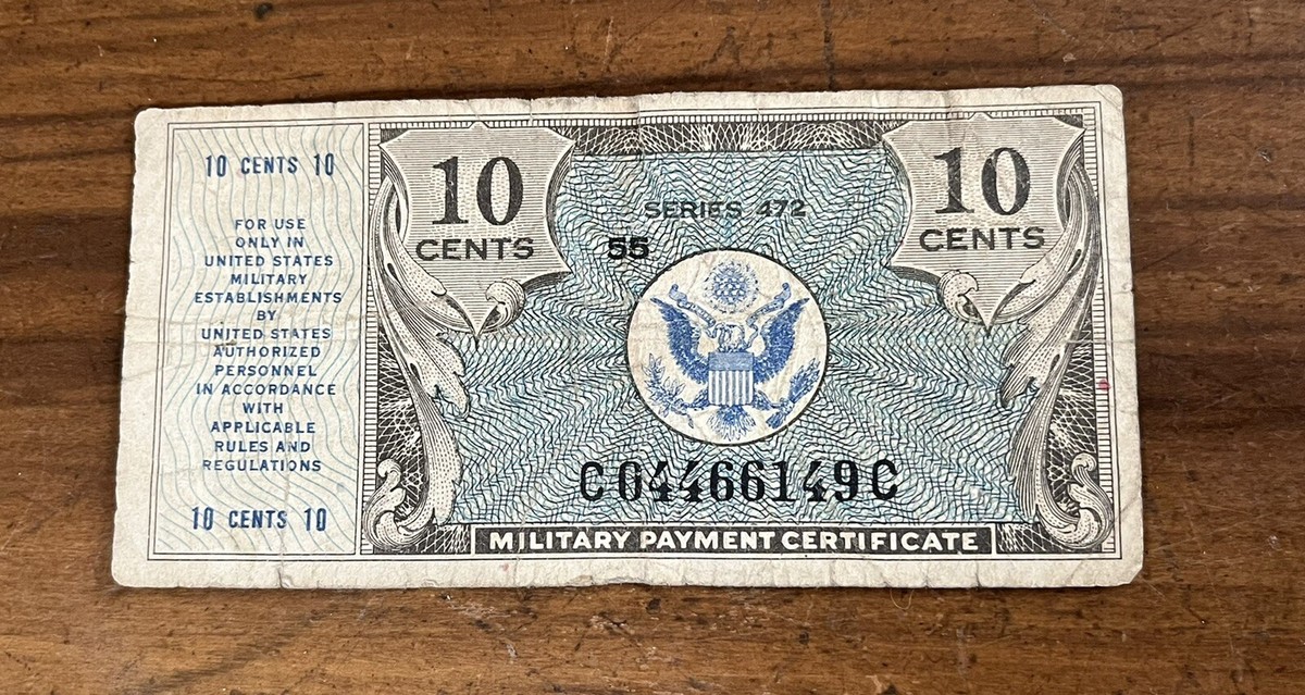 アメリカ軍軍票　472シリーズ Military Payment Certificates: Series 472 (1948)